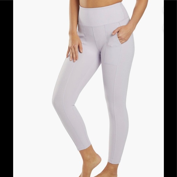 Free People Movement High-rise 7/8 Ruffle Me Up Leggings In White- Size Small - Picture 9 of 11